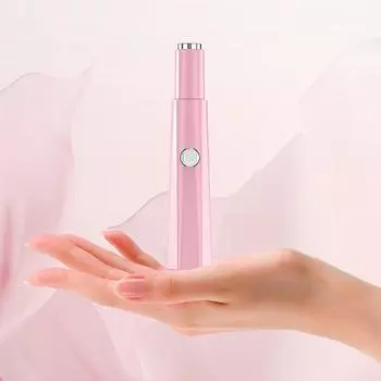 Электрический триммер для бритья носа и ушей, безопасный уход за лицом, перезаряжаемый триммер для волос в носу для женщин, бритва для удаления волос, борода розовый