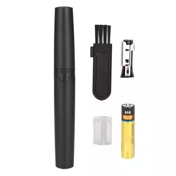 Электрический триммер для бровей с вращающимся мощным двигателем и кнопкой запуска, многофункциональный триммер для бровей