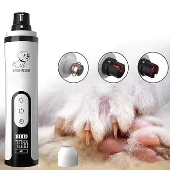 Электрический триммер для ногтей для собак, электрический триммер для ногтей белый