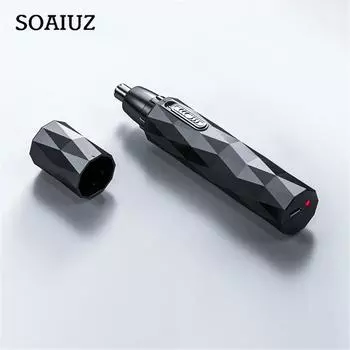 Электрический триммер для носа для мужчин, USB аккумуляторная бритва, бритвы для ушей, триммер для бровей, бритва для удаления волос single blade чёрный