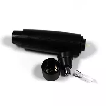 Электрический триммер для носа и ушей с двойным лезвием из нержавеющей стали, безболезненное портативное устройство для удаления волос на батарейках Onesize