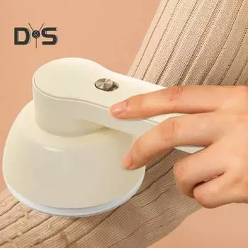 Электрический триммер для удаления катышков, 6-лезвийная бритва для свитера, электрическая бритва для ткани, корпус из АБС-пластика, перезаряжаемый через USB, портативный триммер для удаления катышков Direct Power белый