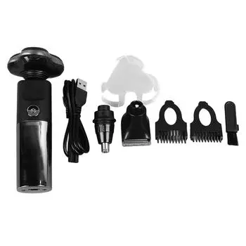 Электрический триммер для волос, плавающий, водонепроницаемый, многофункциональный, перезаряжаемый, черный