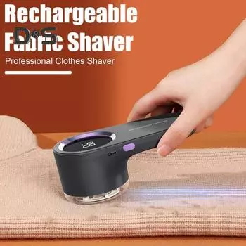 Электрический триммер для волос, удаляющий катышки, бритва для одежды, перезаряжаемая, глубокая очистка, безопасное расстояние, сетка для удаления пуха серый