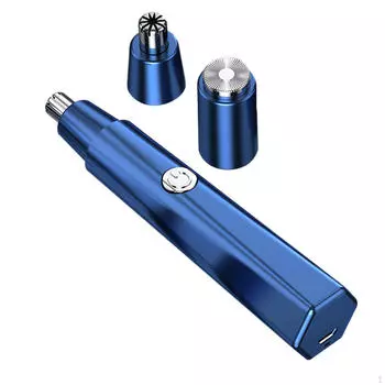 Электрический триммер для волос в носу, бровей, лица, легкая очистка, портативный, для взрослых мужчин чёрный