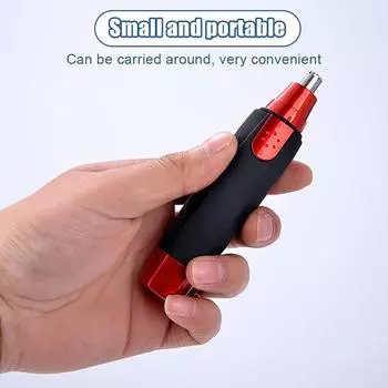 Электрический триммер для волос в носу, машинка для стрижки, работающая от аккумулятора, триммер для мужчин и женщин one size