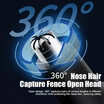 Электрический триммер для волос в носу с зарядкой через USB, новый высококачественный электрический портативный мини-триммер для волос в носу для мужчин и женщин
