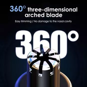 Электрический триммер для волос в носу, супер мини, тип C, перезаряжаемый, водонепроницаемый, для ушей, бровей, бороды, мощные машинки для стрижки, портативные для мужчин и женщин чёрный