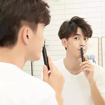 Электрический триммер для волос в носу Xiaomi ShowSee C1BK Портативный съемный чёрный