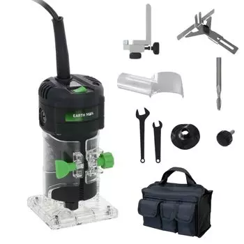 Электрический триммер Takagi EARTH MAN с проводом Диаметр вала 6 мм Длина шнура 2 м Плавный пуск Регулируемая глубина циферблата В комплект входит адаптер для пылесоса Компактный корпус