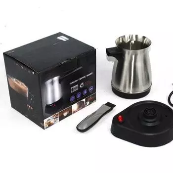 Электрический турецкий кофейник из нержавеющей стали, электрический нагреватель для кипячения вина, чая, горшок для горячего молока