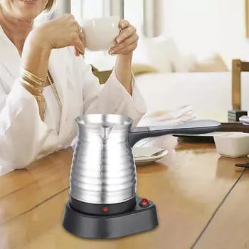 Электрический турецкий кофейник на 500 мл, чайник из нержавеющей стали для бара, кафе, стиль A Style A