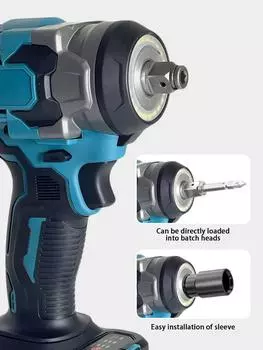 Электрический ударный гайковерт, беспроводной электрический гайковерт для аккумуляторной отвертки Makita 18 В, большой крутящий момент, электроинструменты для ремонта автомобилей