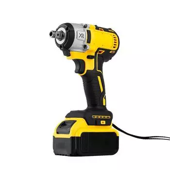 «Электрический ударный гайковерт с литиевой батареей и высоким крутящим моментом для трансграничной торговли в автомобильной и деревообрабатывающей промышленности» Dual-use, two batteries, one charger