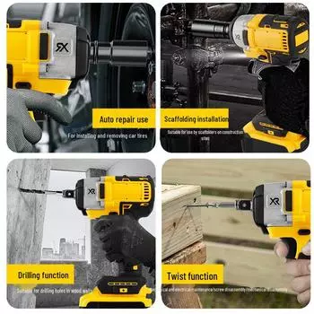 Электрический ударный гайковерт с литиевой батареей и высоким крутящим моментом для трансграничной торговли в автомобильной промышленности и деревообработке