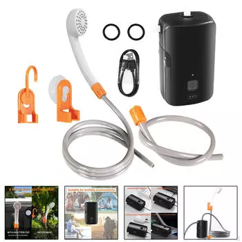 Электрический удобный душ на открытом воздухе, походный душ, style A