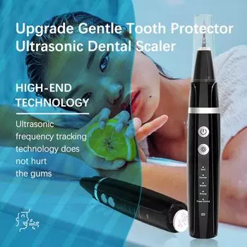Электрический ультразвуковой скалер для полости рта, электрический очиститель зубов, средство для удаления зубного камня, пятновыводитель, отбеливание зубов, гигиена полости рта чёрный