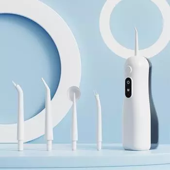 Электрический USB-флошер электрический скалер небольшой бытовой портативный инструмент для чистки полости рта флоссинг белый