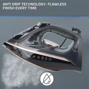 Электрический утюг Портативный мини-отпариватель для одежды Паровой утюг для одежды Утюг для хлопка, шерсти, полиэстера, шелка, льна, нейлона us чёрный