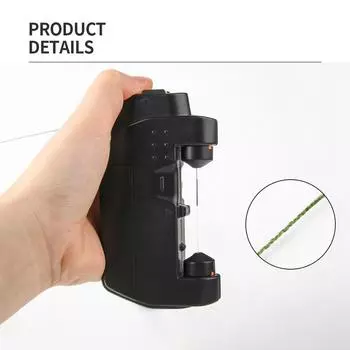 Электрический узловязатель Рыболовные инструменты Машина для завязывания узлов Рыболовная шпулька Моталка Леска Инструмент для завязывания проводов