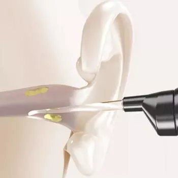 Электрический вакуумный очиститель ушной серы, светящийся ушной ковырятель, всасывающее устройство, спиральные инструменты для чистки ушей для детей и взрослых белый