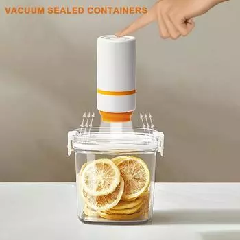 Электрический вакуумный резервуар для хранения кофейных зерен Банка для хранения зерновых продуктов Конфеты Сохраняющая свежесть герметичная канистра Чайная герметичная канистра