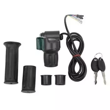Электрический велосипед Twist Throttle Grip Set Универсальный регулятор скорости с дисплеем Правая половина ручки для электромобилей