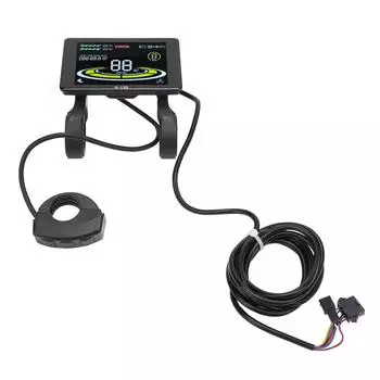 Электрический велосипедный счетчик с цветным ЖК-дисплеем и разъемом SM для модификации горного велосипеда 24 В