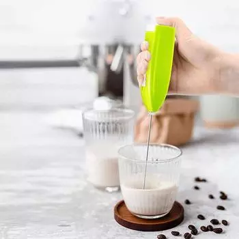 Электрический венчик для яиц, вспениватель молока для кофе, кухонный мини-миксер из нержавеющей стали для приготовления чая, кофе, напитков, молока, сливок, блендер для кухни розовый