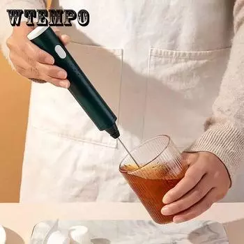 Электрический венчик для взбивания яиц Автоматический миксер с венчиком Ручной вспениватель для яиц и крема для торта Зарядка через USB Кухонный миксер Блендер Машина для взбивания яиц Мешалка для взбивания яиц 2 mixer head зелёный