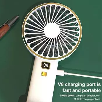 Электрический вентилятор портативный кондиционер мини-охладитель перезаряжаемые шейные вентиляторы для дома ручные USB-кондиционеры лезвия белый