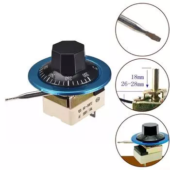 Электрический вентилятор Термостат Переключатель Регулировка температуры Водонагреватель