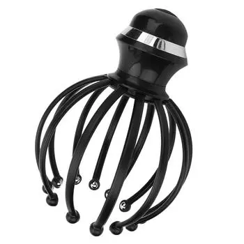 Электрический вибрационный массажер для головы, снятие усталости и стресса, 12-лапчатый инструмент