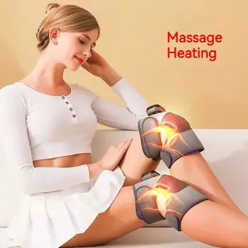 Электрический вибрационный массажер для колена, USB-нагрев, инфракрасный горячий компресс, локтевой, плечевой, коленный массажный коврик для облегчения боли в суставах