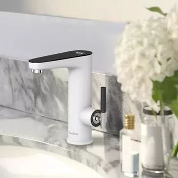 Электрический водонагреватель 3200 Вт 220 В кухонный кран проточные водонагреватели кран нагревательный кран проточные водонагреватели Robinet EU чёрный