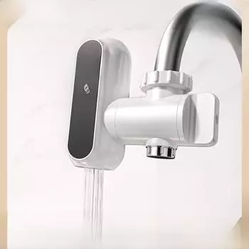 Электрический водопроводный кран мгновенного нагрева — быстрый нагрев за 3 секунды, двойное использование горячей и холодной воды, компактный дизайн для легкой установки Plug Version