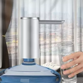 Электрический водяной насос Насос для дозирования воды Отображение объема воды в реальном времени Автоматическое закрытие Батарея большой емкости Пищевой класс Без запаха Три передачи белый