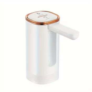 Электрический водяной насос USB для дома, офиса и кемпинга - складной и портативный автоматический диспенсер питьевой воды для ведер с чистой водой белый