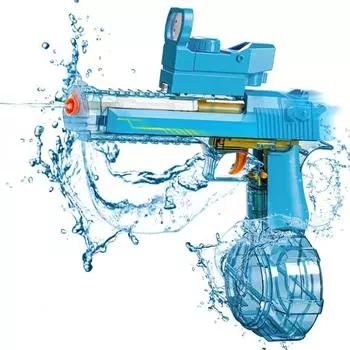 Электрический водяной пистолет для взрослых, 1 шт., автоматический пистолет-распылитель большой емкости, летний пляжный бассейн, уличные игрушки для детей 8-12 лет, подарки 1pc синий