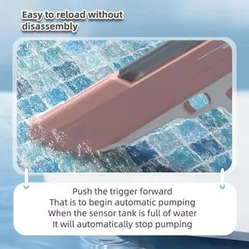 Электрический водяной пистолет для взрослых/детей, мощный, автоматический, с высоким давлением, для игр, летний, открытый, для бассейна, детский подарок