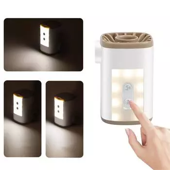 Электрический воздушный насос, перезаряжаемый, ночник, регулируемый насос для накачивания шин белый