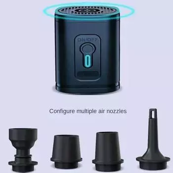 Электрический воздушный насос Портативный беспроводной воздушный компрессор Насос-дефлятор Насосы для надувных подушек Надувные кровати Лодка Плавательный круг чёрный