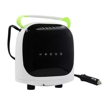 Электрический воздушный насос с 6 насадками 12 Вольт, электрический насос высокого давления для транспортного средства, насос для гребной доски белый/чёрный