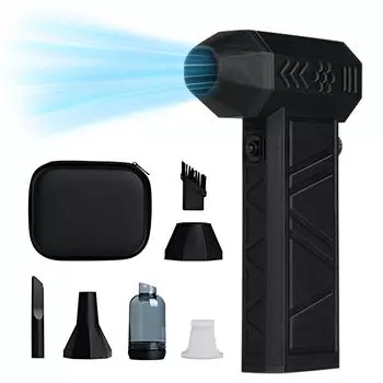 Электрический воздушный пылесос 140000 об/мин Бесщеточный двигатель Макс. 250 г Сила обдува Бесступенчатая регулировка скорости ветра чёрный