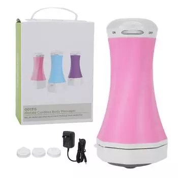 Электрический вращающийся массажер для тела, ручной массажер для удаления целлюлита со светодиодной подсветкой US Plug