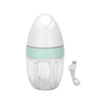 Электрический вспениватель молока, автоматический венчик для взбивания сливок, миксер с USB-зарядкой, беспроводной миксер для взбивания молока зелёный