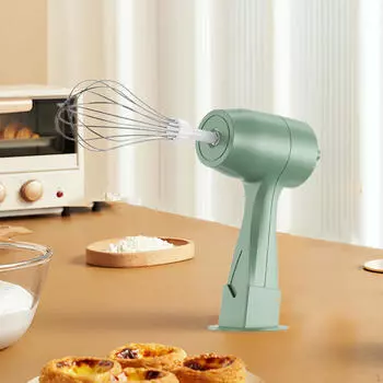 Электрический вспениватель молока, кофе, яйцо, венчик, сделай сам, инструмент для выпечки, практичный, перезаряжаемый, портативный зелёный