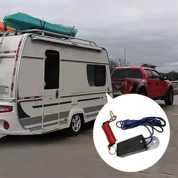 Электрический выключатель прицепа из нержавеющей стали, 6 дюймов, комплект управления тормозом прицепа для кемпера, автофургона, прицепов, автомобильных аксессуаров R5D7 CN