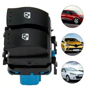 Электрический выключатель стеклоподъемника переднего правого окна 93858398 подходит для Vauxhall/Opel Vivaro чёрный