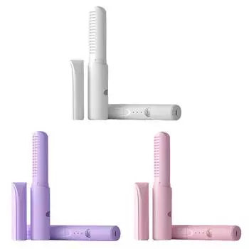 Электрический выпрямитель для волос с защитой от ожогов, USB, полезный портативный White